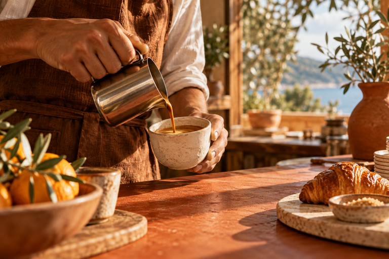 AI-created Neighbourhood café campaign concept